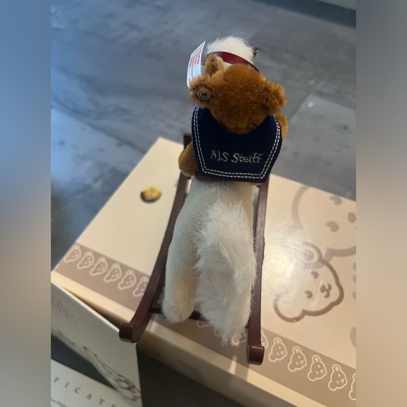 BNIB Steiff Teddy Bear on Rocking Horse 2007 Limited Edition papers & box 037337 - Picture 9 of 15